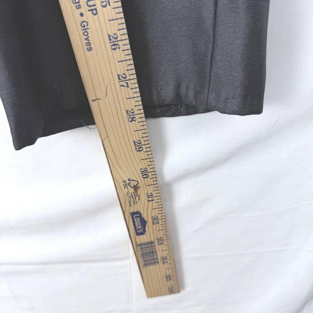 Vittorino Mens Charcoal Gray Flat Front Dress Pants Slacks‎ 32x32